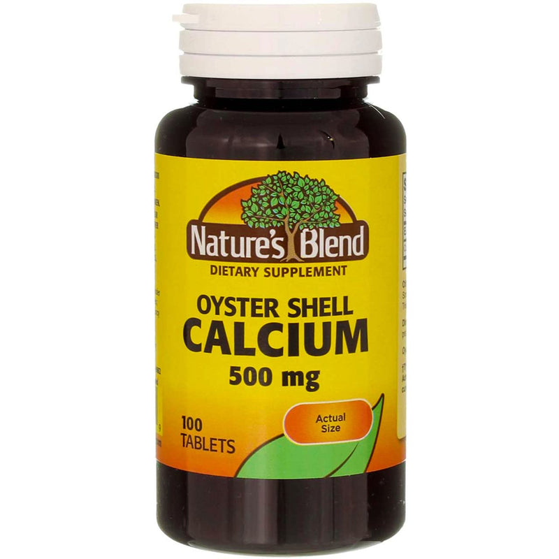 [Australia] - Nature's Blend Oyster Shell Calcium 500 mg 100 Tabs (1683) 