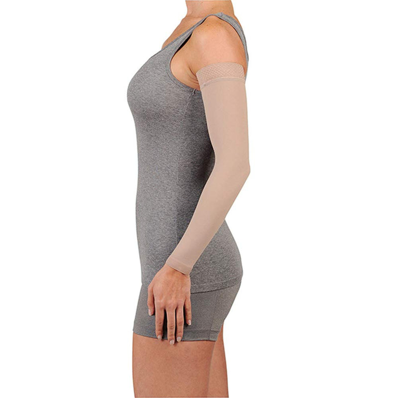 [Australia] - Juzo Dynamic Varin 3511 20-30mmhg Max Armsleeve with Silicone Top Band for Women Beige 3 (III) Regular 