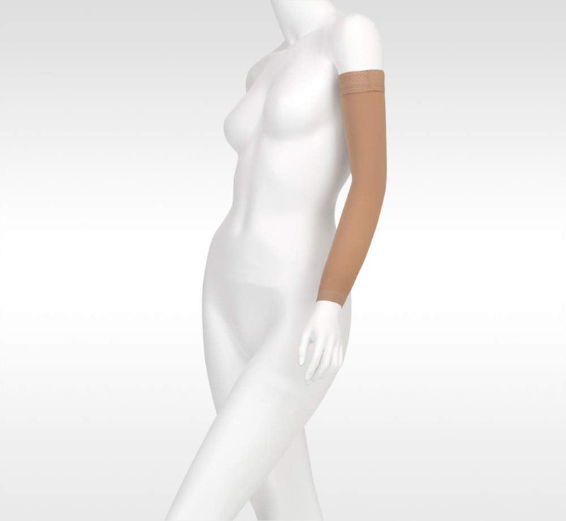 [Australia] - Juzo Soft 2002 30-40mmhg Max Armsleeve with Silicone Top Band for Women Beige 3 (III) Regular 