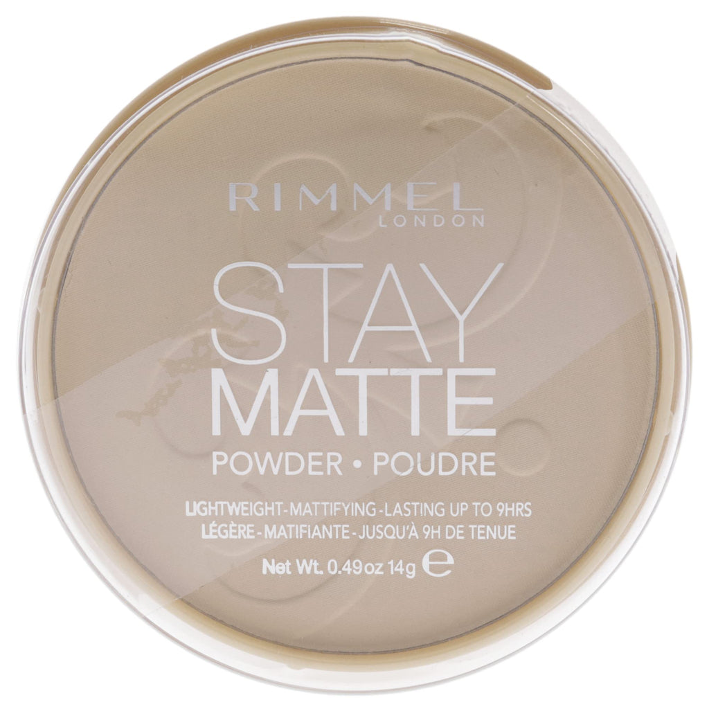 [Australia] - Rimmel London Stay Matte Long Lasting Pressed Powder, Transparent [001] 0.49 Ounce (Pack of 1) (packaging may vary) 0.49 Ounce (Pack of 1) 