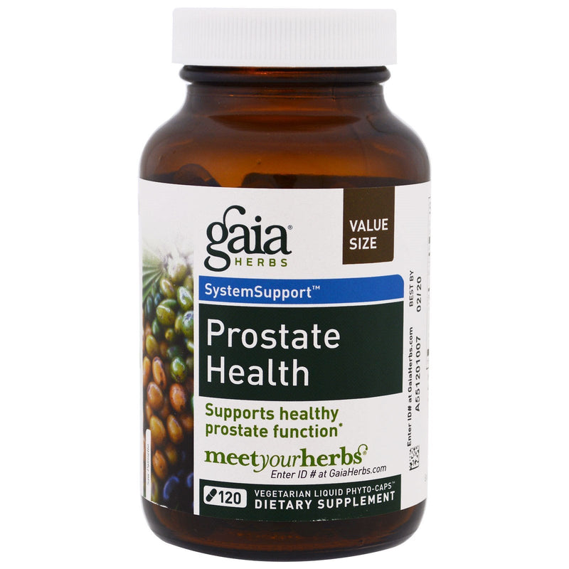 [Australia] - Gaia Herbs Prostate Health - Supports Prostate Health and Function for Men - with Saw Palmetto, Green Tea, Nettle Root, and White Sage - 120 Vegan Liquid Phyto-Capsules (40-Day Supply) 120 Count (Pack of 1) Standard Packaging 