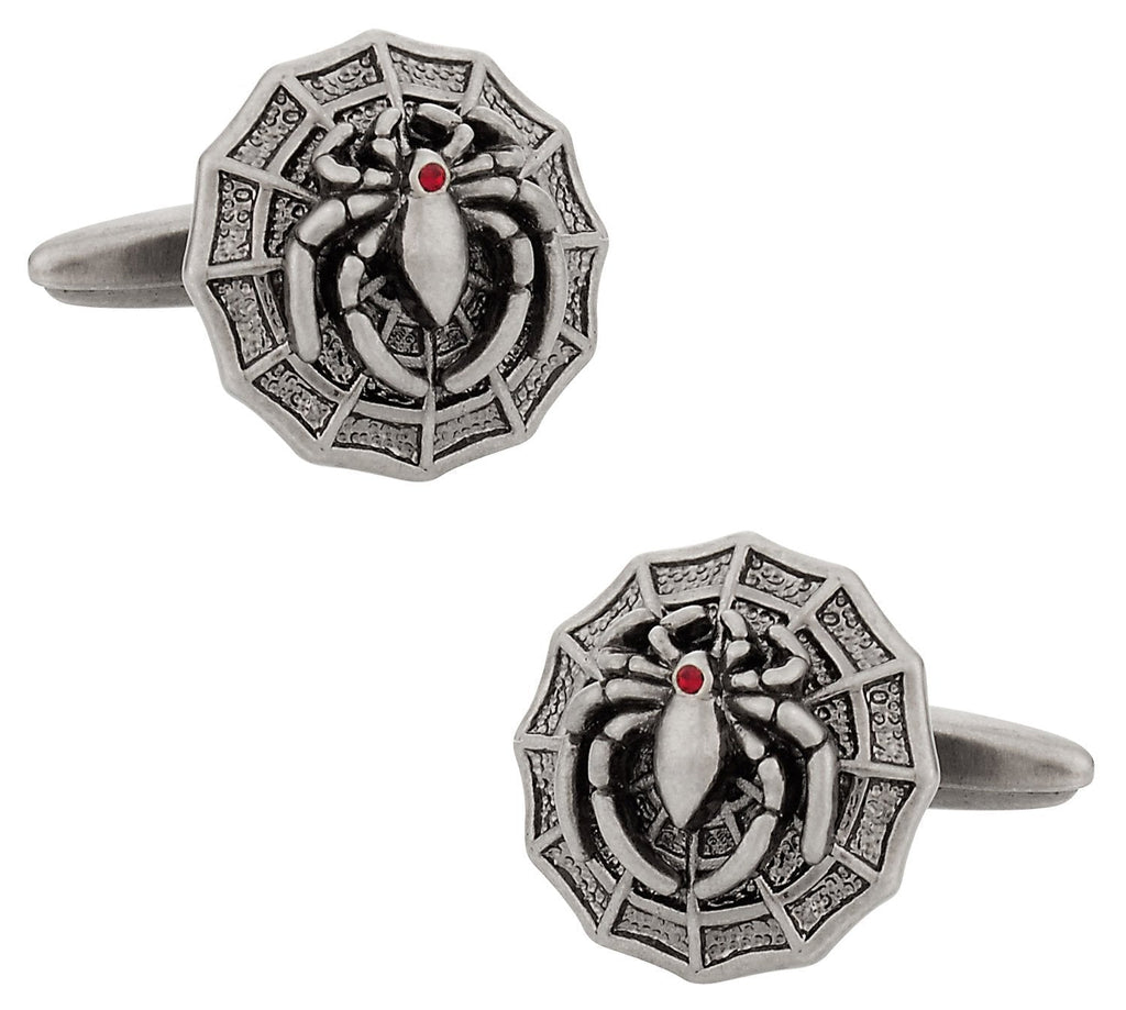 [Australia] - Cuff-Daddy Spider on Web Cufflinks with Presentation Box 