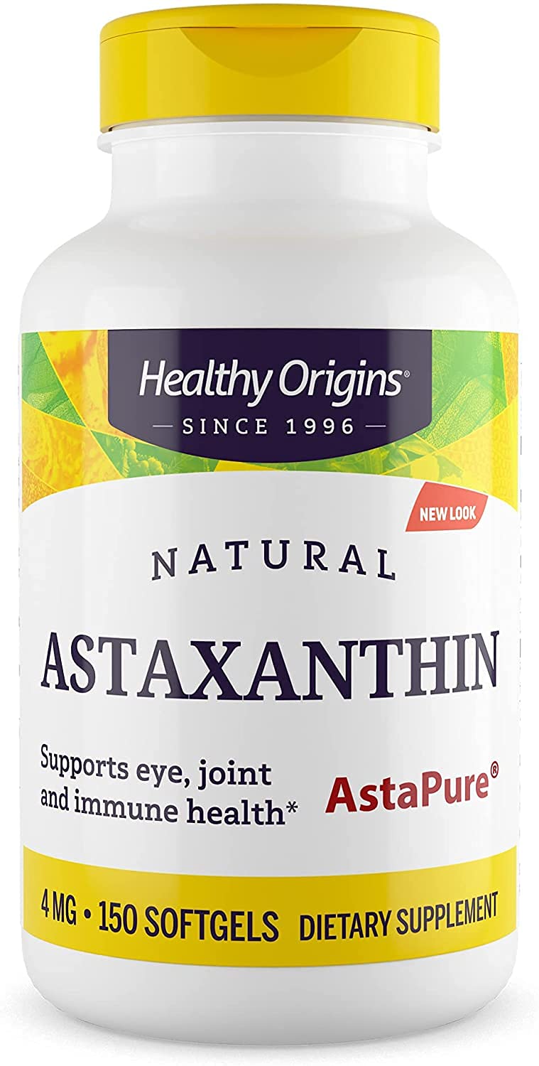 [Australia] - Healthy Origins Astaxanthin (AstaPure) 4 mg, 150 Softgels 150 Count (Pack of 1) 