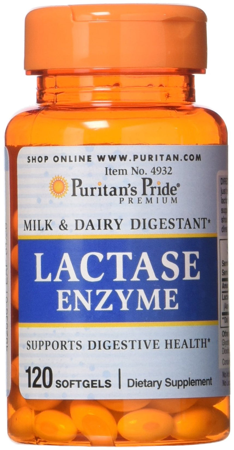 [Australia] - Puritans Pride Lactase Enzyme 125 Mg, 120 Count 