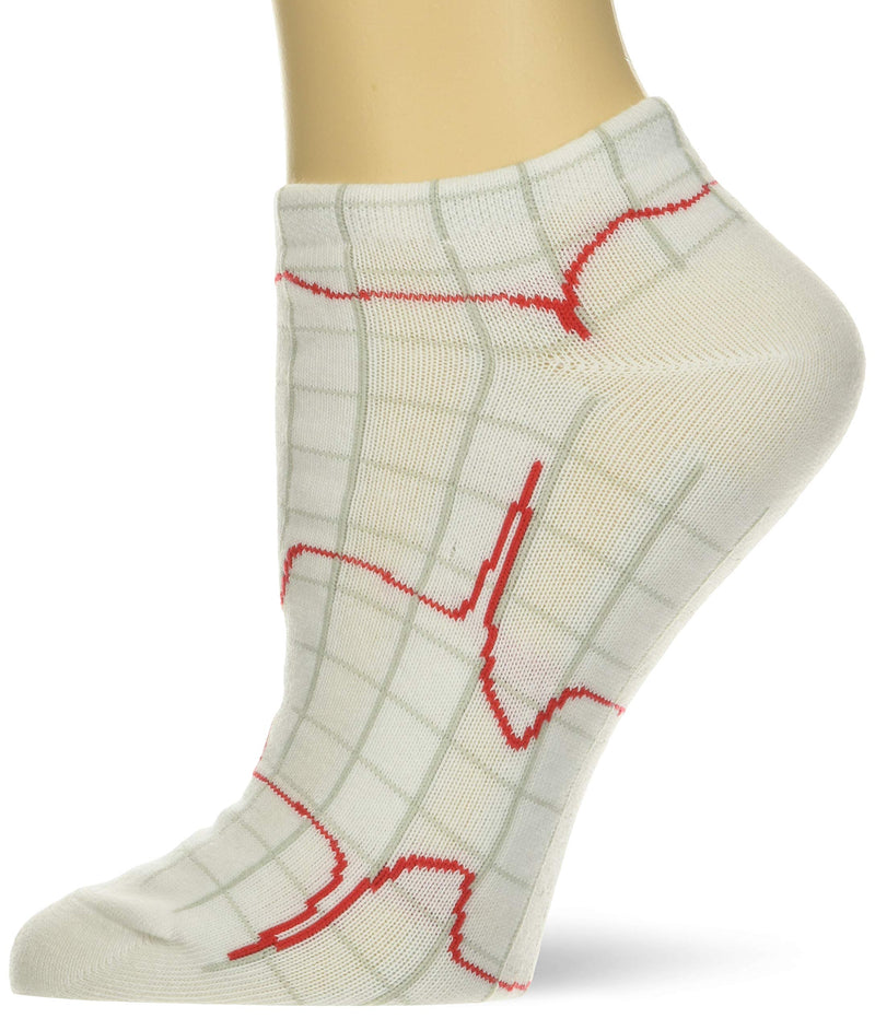 [Australia] - Prestige Medical 377-hrb Heartbeat Nurse Socks, white 