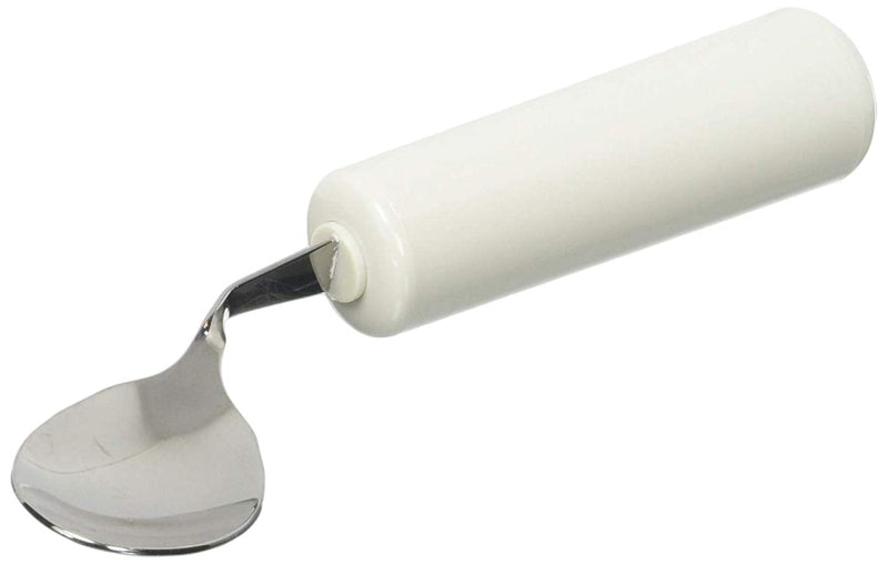 [Australia] - Sammons Preston-28597 Homecraft Queens Angled Cutlery, Right-Handed Angled Spoon, Lightweight Ergonomic Adaptive Spoon, Cutlery with Easy-to-Grip Handles for Limited or Weak Grasp, Adaptive Utensil for Independent Eating 