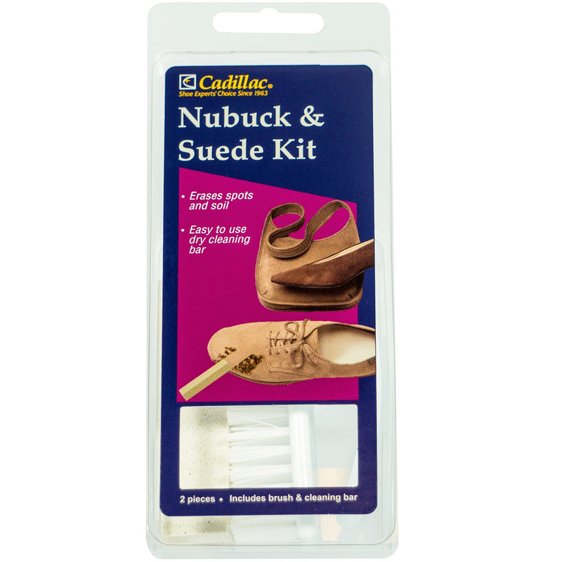 [Australia] - Cadillac Nubuck & Suede Cleaner Kit - Brush and Eraser - Remove Stains & Clean Shoes Boots Bags Coats & More 