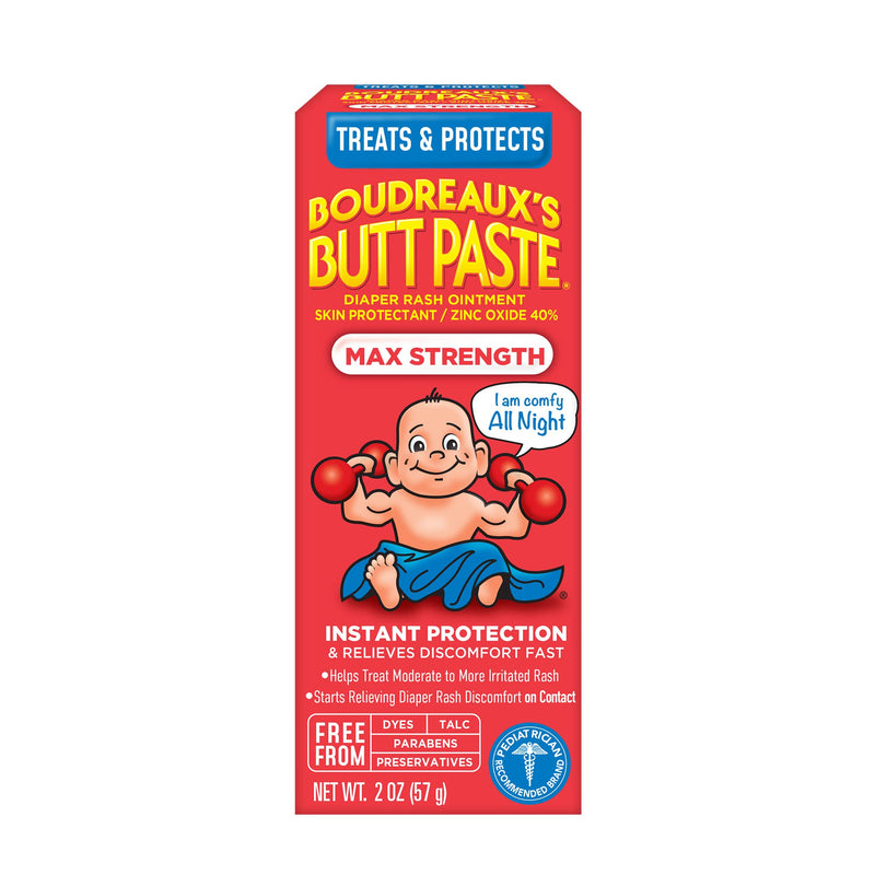 [Australia] - Boudreaux's Butt Paste Maximum Strength Diaper Rash Ointment, 2 Ounce Tube Pack of 1 2 Ounce (Pack of 1) 
