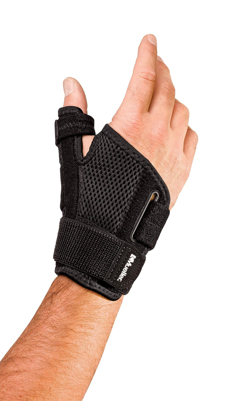 [Australia] - Mueller Sports Medicine Adjust-to-Fit Thumb Stabilizer, For Men and Women, Black, One Size Fits Most 