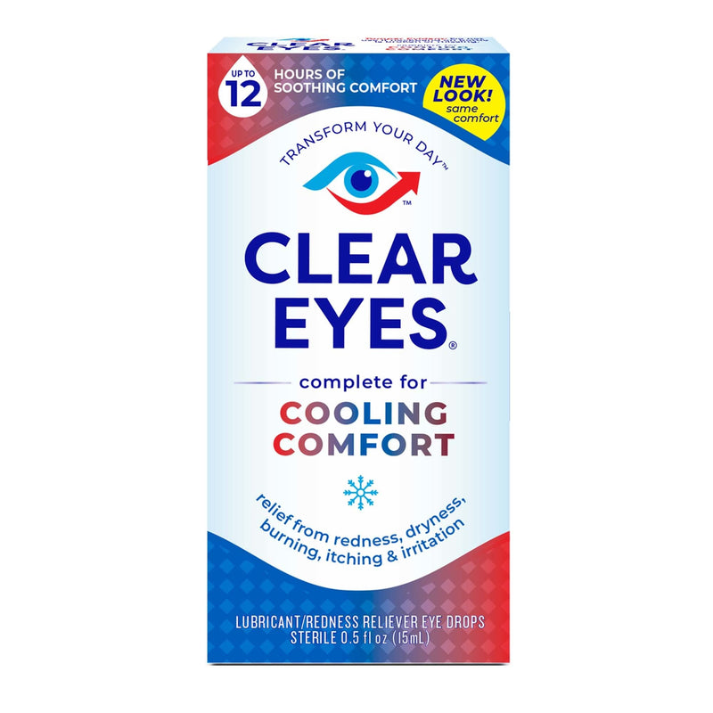 [Australia] - Clear Eyes Cooling Comfort Relief Eye Drops, 0.5 Fl Oz Redness Relief 