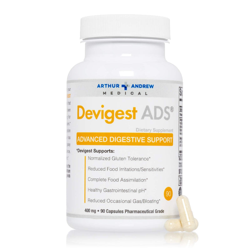 [Australia] - Arthur Andrew Medical - Devigest ADS, Advanced Digestive Support, Relief for Lactose Intolerance and Casein Sensitivities, Vegan, Non-GMO, 90 Capsules 90 Caps 
