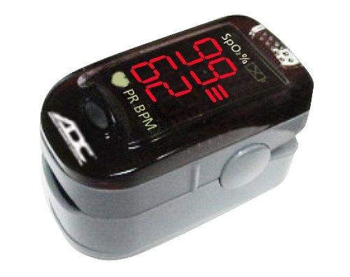 [Australia] - ADC - AD2200 Advantage 2200 Digital Fingertip Pulse Oximeter, Black, Adult,Small 