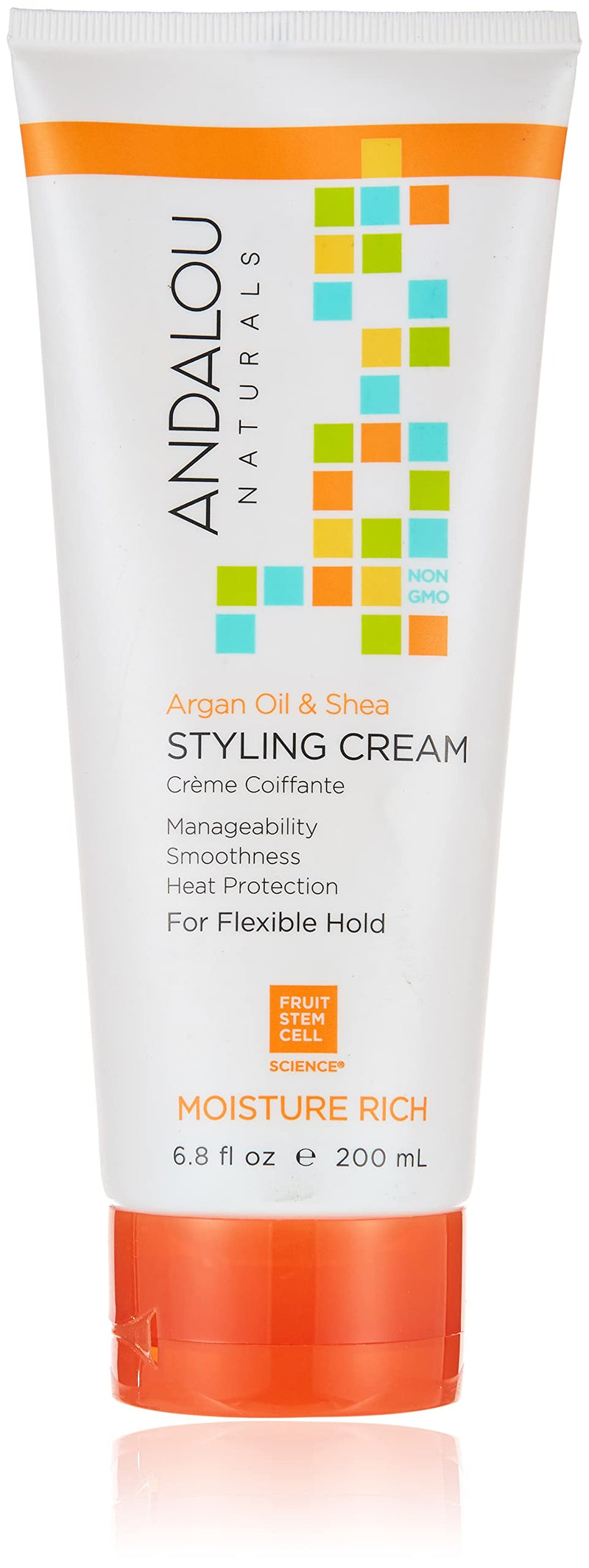 [Australia] - Andalou Naturals Styling Cream Ounces, Argan Oil & Shea, 6.8 Fl Oz 