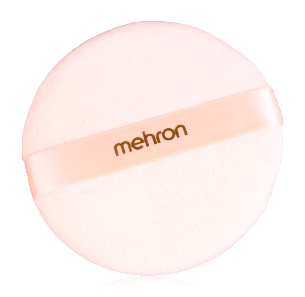 [Australia] - Mehron Makeup Round Professional Makeup Powder Puff, 4.75" 