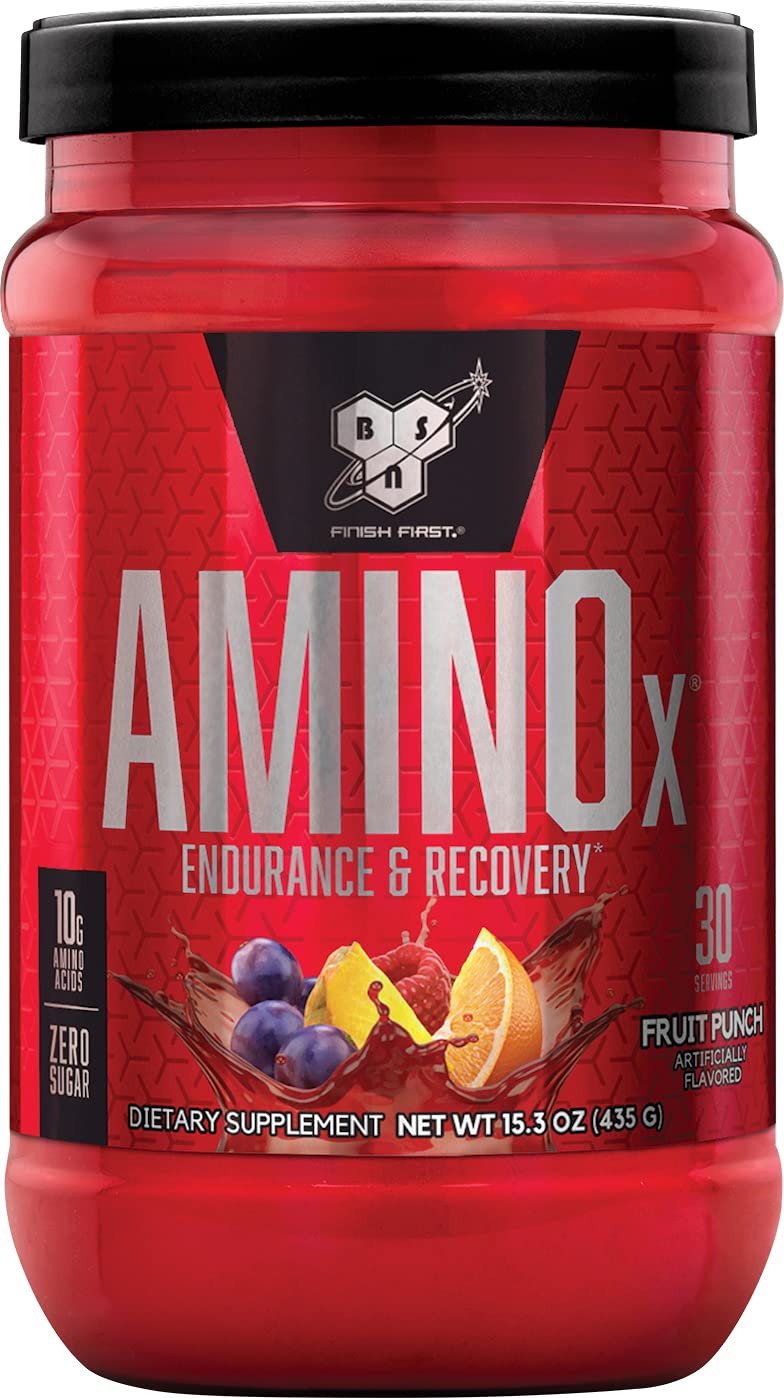 [Australia] - BSN Amino X Muscle Recovery & Endurance Powder with BCAAs, 10 Grams of Amino Acids, Keto Friendly, Caffeine Free, Flavor: Fruit Punch, 30 servings (Packaging may vary) AMINO-X - Fruit Punch 