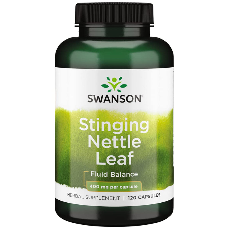 [Australia] - Swanson Stinging Nettle Leaf Herb Urinary Tract Health Respiratory Health Prostate Support Men's Health Herbal Supplement (Urtica dioica Leaf) 400 mg 120 Capsules 1 