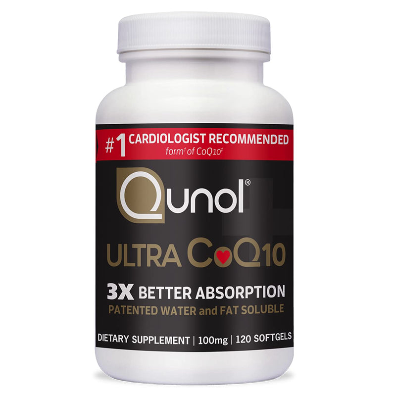 [Australia] - Qunol Ultra CoQ10 100mg, 3x Better Absorption, Patented Water and Fat Soluble Natural Supplement Form of Coenzyme Q10, Antioxidant for Heart Health, 120 Count Softgels 120 Count (Pack of 1) 