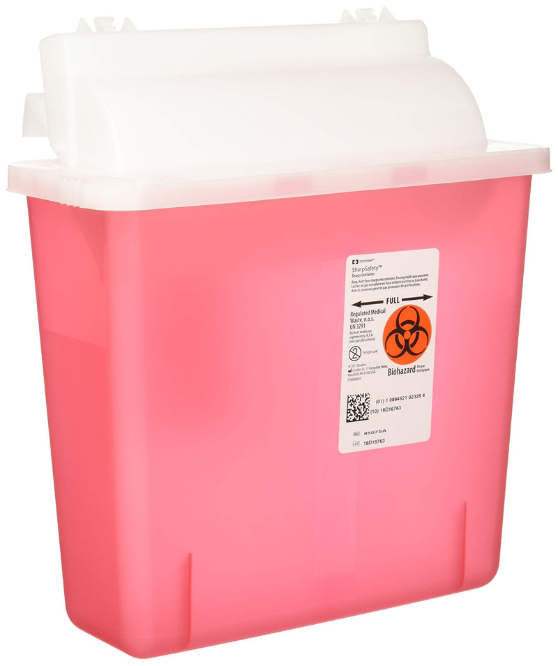 [Australia] - 8507SA- Container Sharpstar In-Room Mailbox Lid Red 5qt Ea by, Kendall Company Pink 