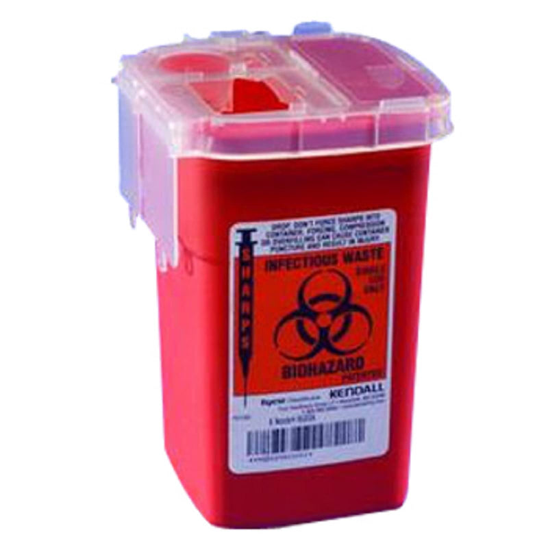 [Australia] - Container Sharps Autodrop Phlebotomy Red 1qt Ea by, Kendall Company 