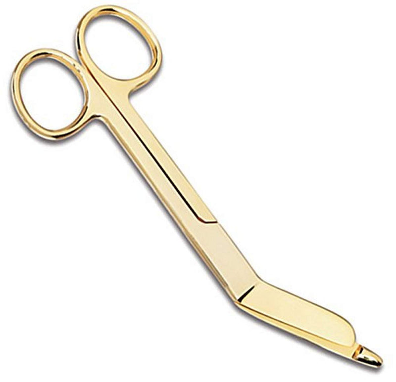 [Australia] - Prestige Medical Gold Plated Bandage Scissor, 5.5 Inch, 1.70 Ounce 