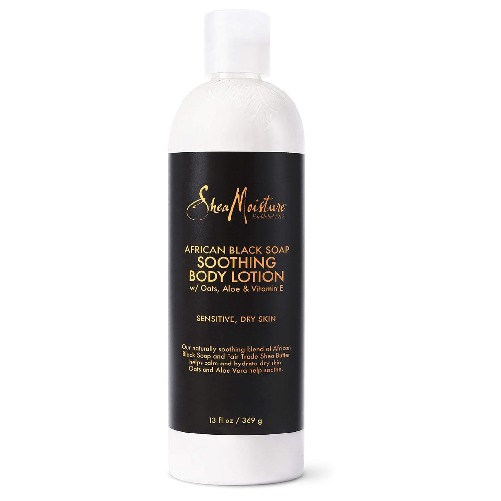 [Australia] - Sheamoisture Soothing Body Lotion for Troubled Skin African Black Soap Lotion with Shea Butter 13 oz 