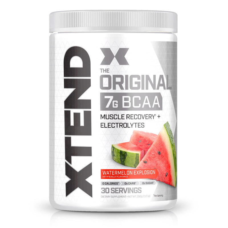 [Australia] - XTEND Original BCAA Powder Watermelon Explosion - Sugar Free Post Workout Muscle Recovery Drink with Amino Acids - 7g BCAAs for Men & Women - 30 Servings 30 Servings (Pack of 1) 