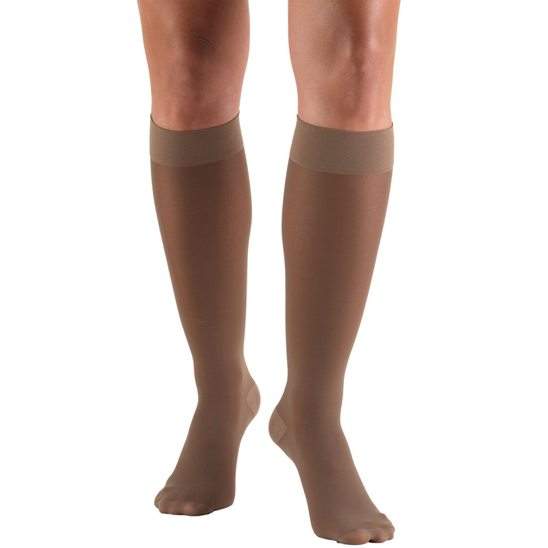 [Australia] - Truform Sheer Compression Stockings, 20-30 mmHg, Women's Knee High Length, 30 Denier, Taupe, Small Small (1 Pair) 