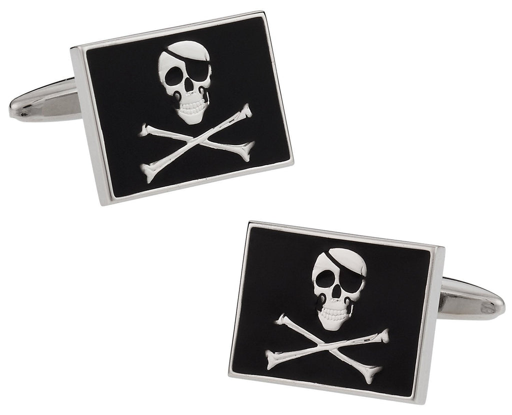 [Australia] - Cuff-Daddy Jolly Rodger Flag Pirate Piracy Skull Cufflinks with Presentation Box 