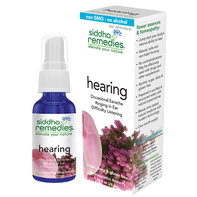 [Australia] - Siddha Remedies Hearing | Ear Ache Medicine for Adult Ear Pain | Earache Homeopathic Medicine for Earache Relief, Ear Ringing Relief & Buzzing in Ear | Non GMO, Alcohol Free, Gluten Free, Sugar Free 