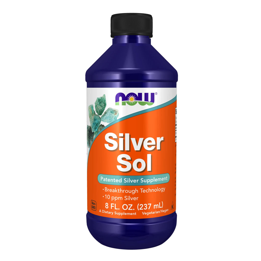 [Australia] - NOW Supplements, Silver Sol 10 PPM with Elemental Silver and Deionized Water, Liquid, 8-Ounce 