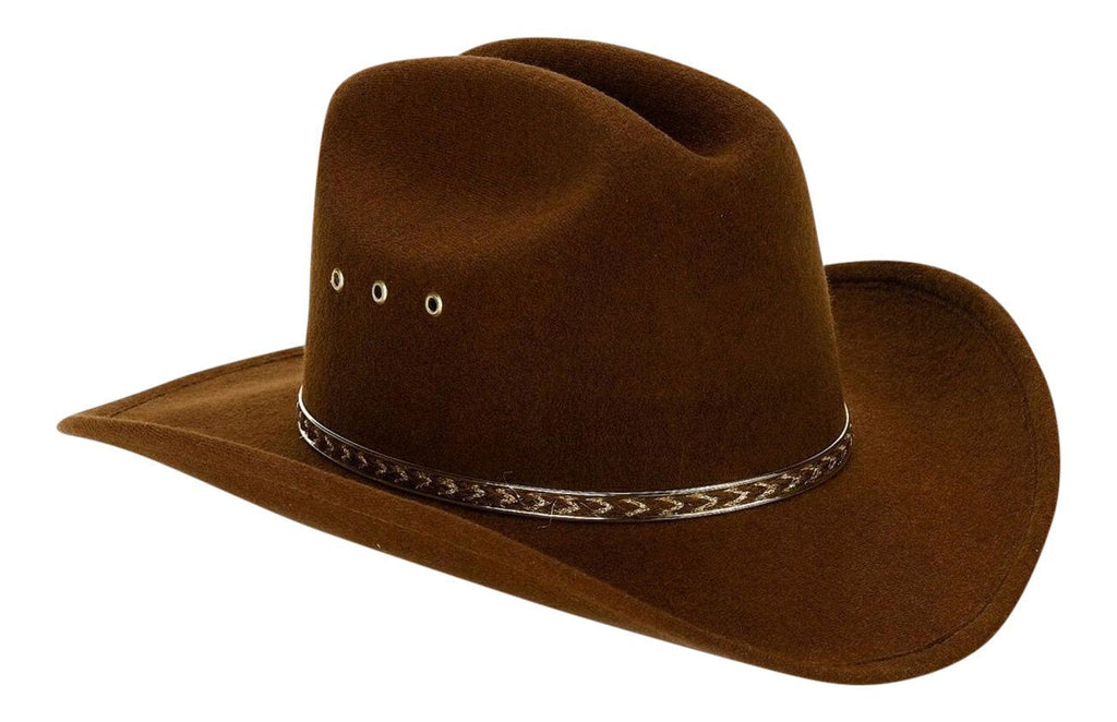 [Australia] - Western Child Cowboy Hat for Kids One Size Brown 