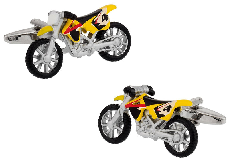 [Australia] - Cuff-Daddy Motocross Motorcycle Dirt Bike Cufflinks with Presentation Box 