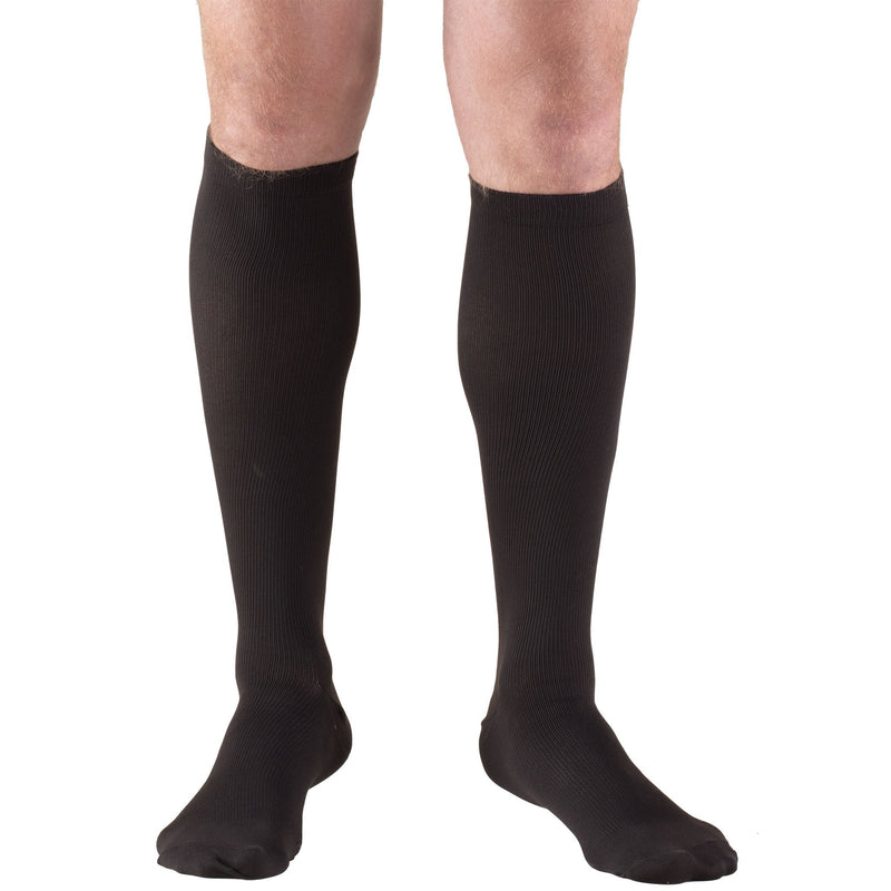 [Australia] - Truform Compression Socks, 30-40 mmHg, Men's Dress Socks, Knee High Over Calf Length X-Large (Pack of 1) Black 