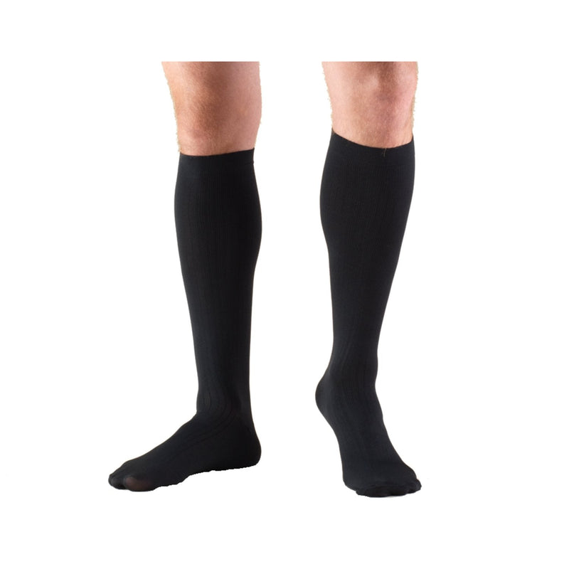 [Australia] - Truform Compression Socks, 8-15 mmHg, Men's Dress Socks, Knee High Over Calf Length, Black, X-Large (8-15 mmHg) X-Large (1 Pair) 