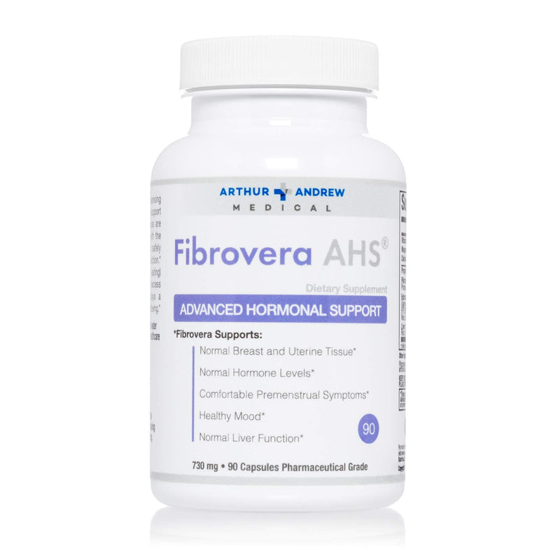 [Australia] - Arthur Andrew Medical, Fibrovera, Women's Enzyme and Botanical Blend for Hormone Balance, 90 Capsules 