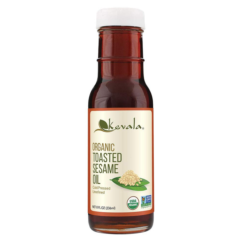 [Australia] - Kevala Organic Toasted Sesame Oil, 8 Ounce (Toasted Sesame oil, Organic, 8oz) 