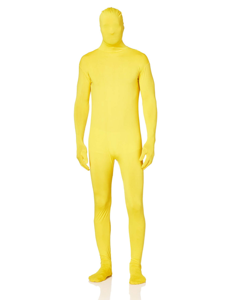 [Australia] - Rubie's mens Second Skin Zentai Supersuit Yellow Medium 