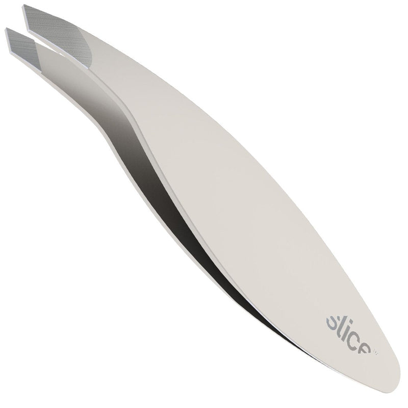 [Australia] - Slice 10458 Combo Tip Tweezer, Slanted & Pointed, Extra Wide Grip, for Fine Hair & Eyebrow Design, Stainless Steel 1 Pack 
