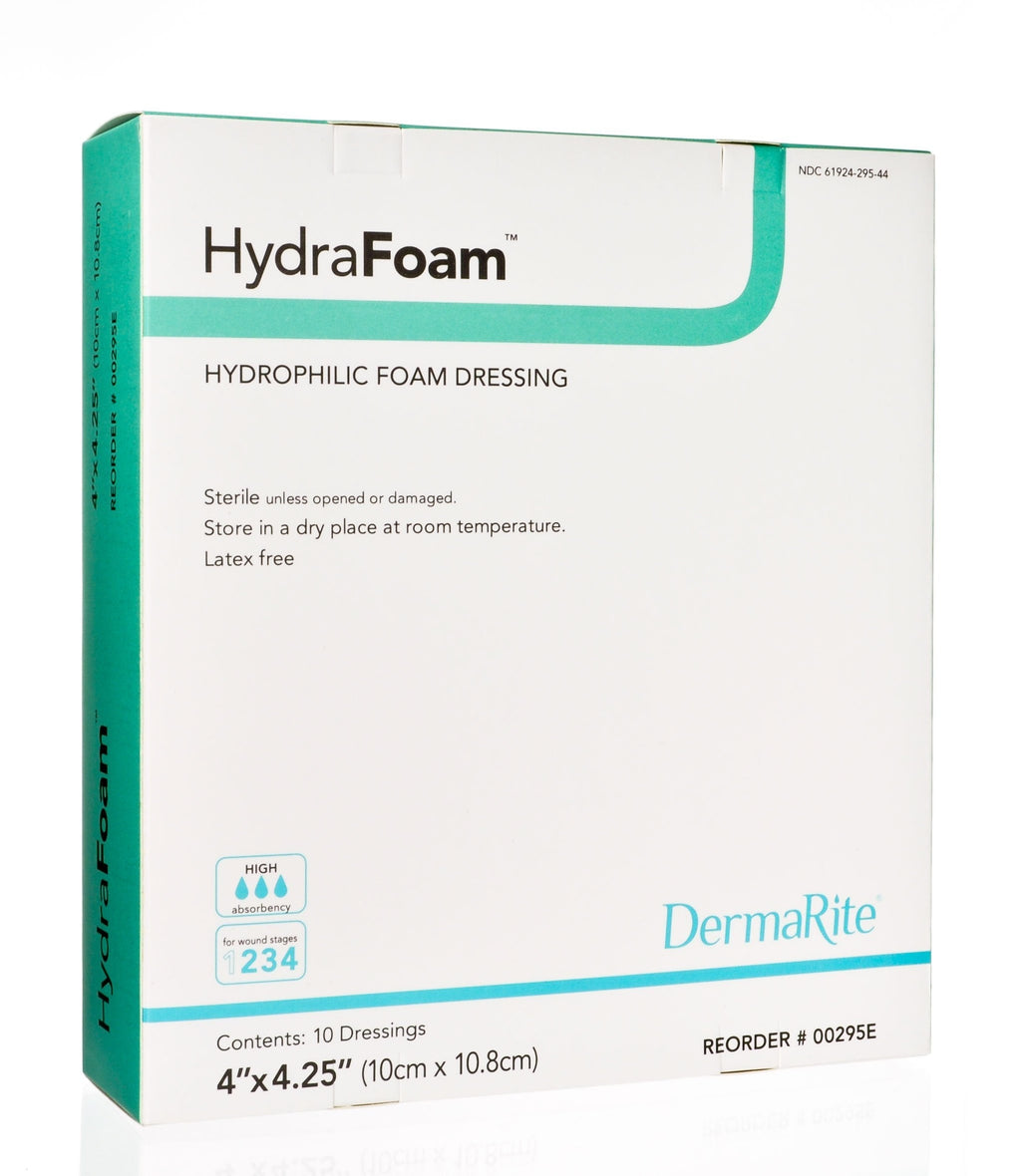 [Australia] - DermaRite Hydra Foam Hydrophilic Foam Dressing 4" x 4.25" 