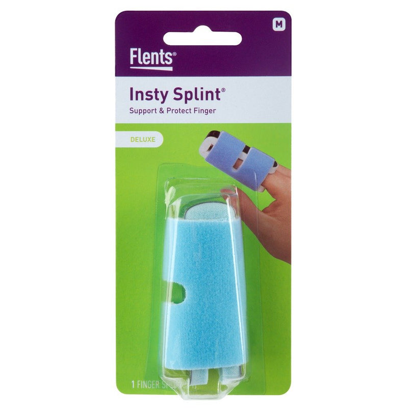 [Australia] - Flents Finger Splint, Two Sided Splint, Medium, Supports & Protects Injured Finger 