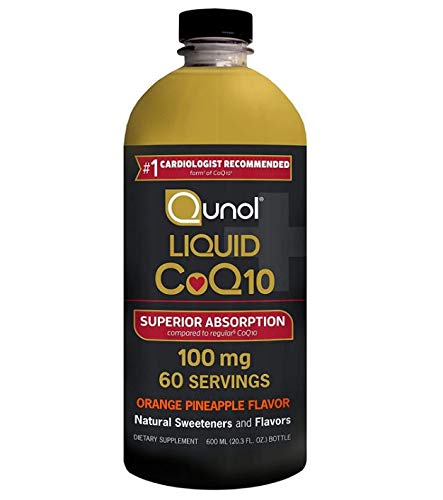 [Australia] - Qunol Liquid CoQ10 100mg, Superior Absorption Natural Supplement Form of Coenzyme Q10, Antioxidant for Heart Health, Orange Pineapple Flavored, 60 Servings, 20.3 oz Bottle 