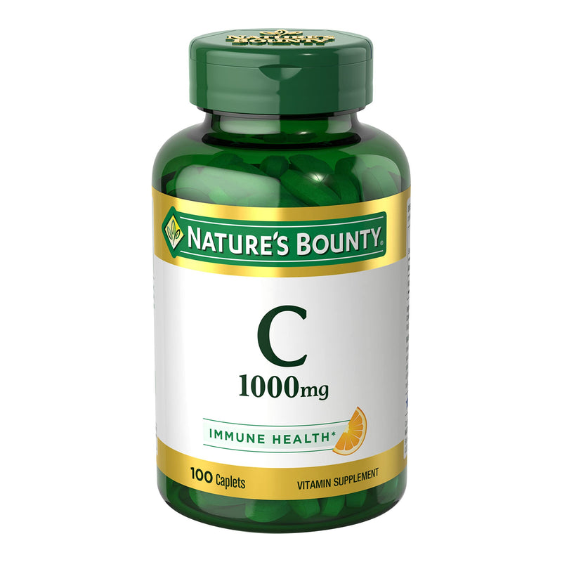 [Australia] - Nature’s Bounty Vitamin C 1000mg, Immune Support Supplement, Powerful Antioxidant, 1 Pack, 100 Caplets 100 Count 