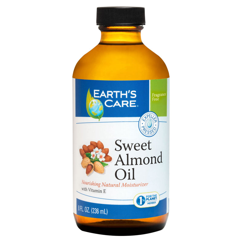 [Australia] - Earth’s Care Sweet Almond Oil - Expeller Pressed Almond Oil for Skin and Hair 8 FL. OZ. 