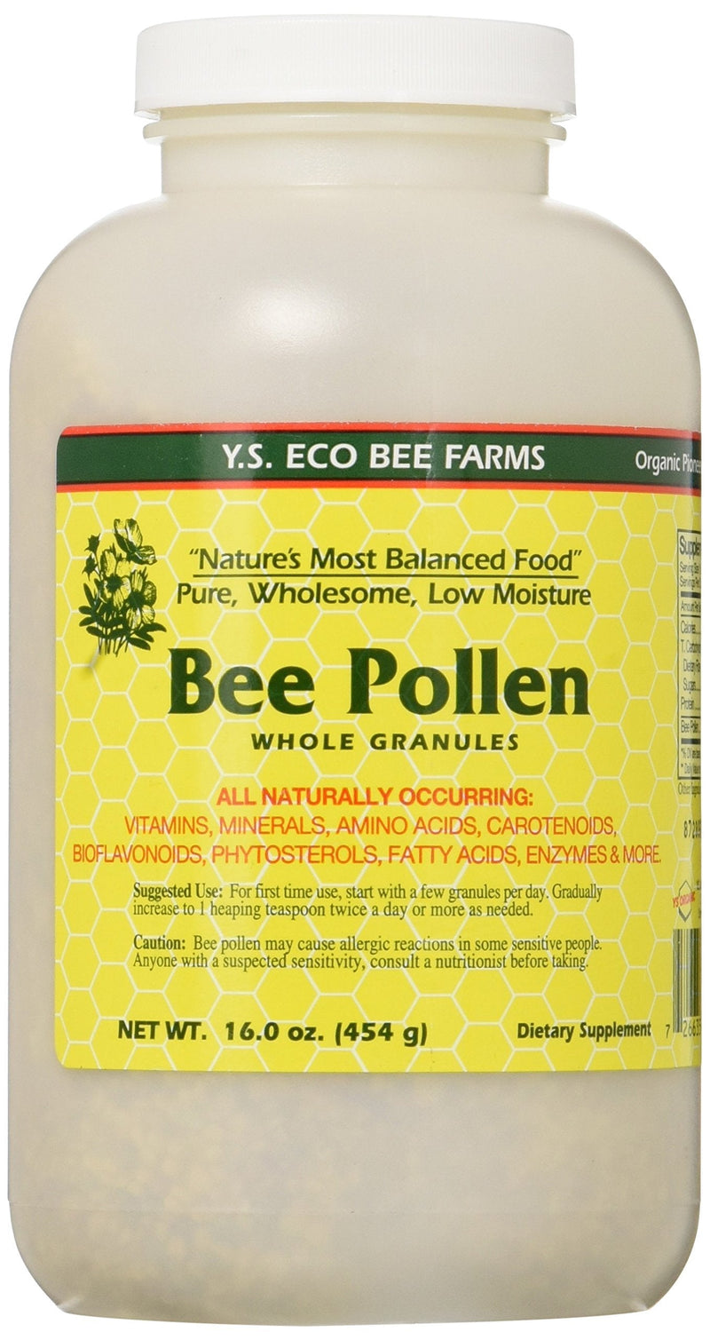 [Australia] - Bee Pollen - Low Moisture Whole Granulars YS Eco Bee Farms 16 oz Granular 1 Pound (Pack of 1) 