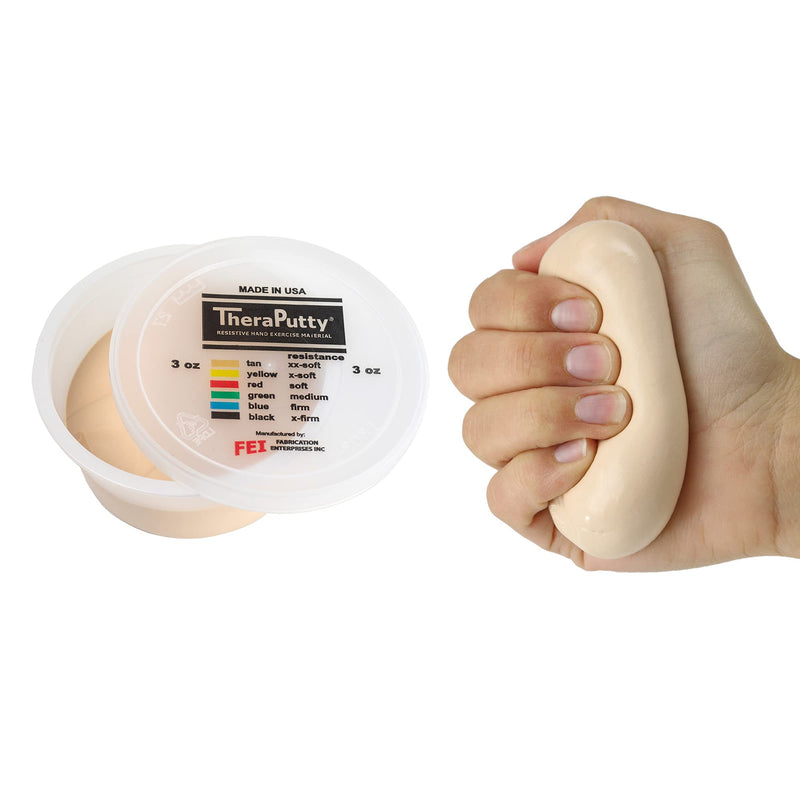 [Australia] - CanDo Theraputty Plus Hand Exercise Putty for Rehabilitation, Exercises, Hand Thearpy, Occupational Therapy, Hand Strengthening, Improve Motor Skills, Stress Relief 3-Ounce XX-Soft 