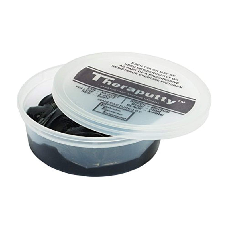 [Australia] - Cando-265076 TheraPutty Plus Anti-Microbial, Black: X-Firm, 4 oz 