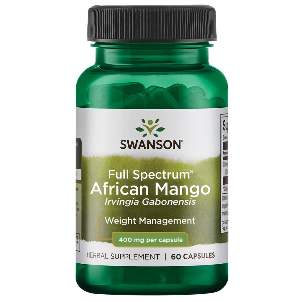 [Australia] - Swanson Full Spectrum African Mango (Irvingia Gabonensis) 400 Milligrams 60 Capsules 1 