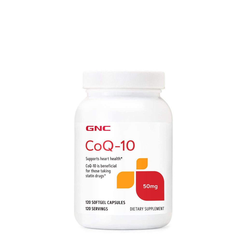 [Australia] - GNC CoQ10 50mg | Supports Heart Health, Beneficial for Those Taking Statin Drugs | 120 Softgel Capsules 