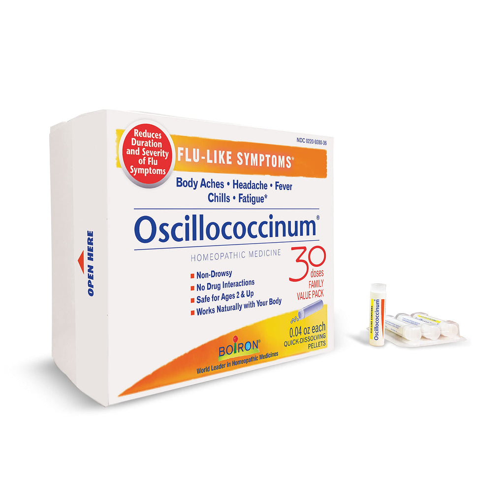 [Australia] - Boiron Oscillococcinum Natural Relief for Flu-Like Symptoms of Body Aches, Headache, Fever, Chills, and Fatigue - 30 Doses 30 Count (Pack of 1) 