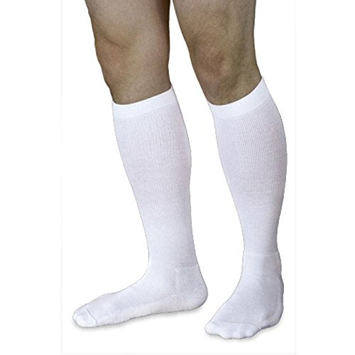 [Australia] - Sigvaris Diabetic Compression sock for Men 18-25mmHg,pair (XLM, White) 